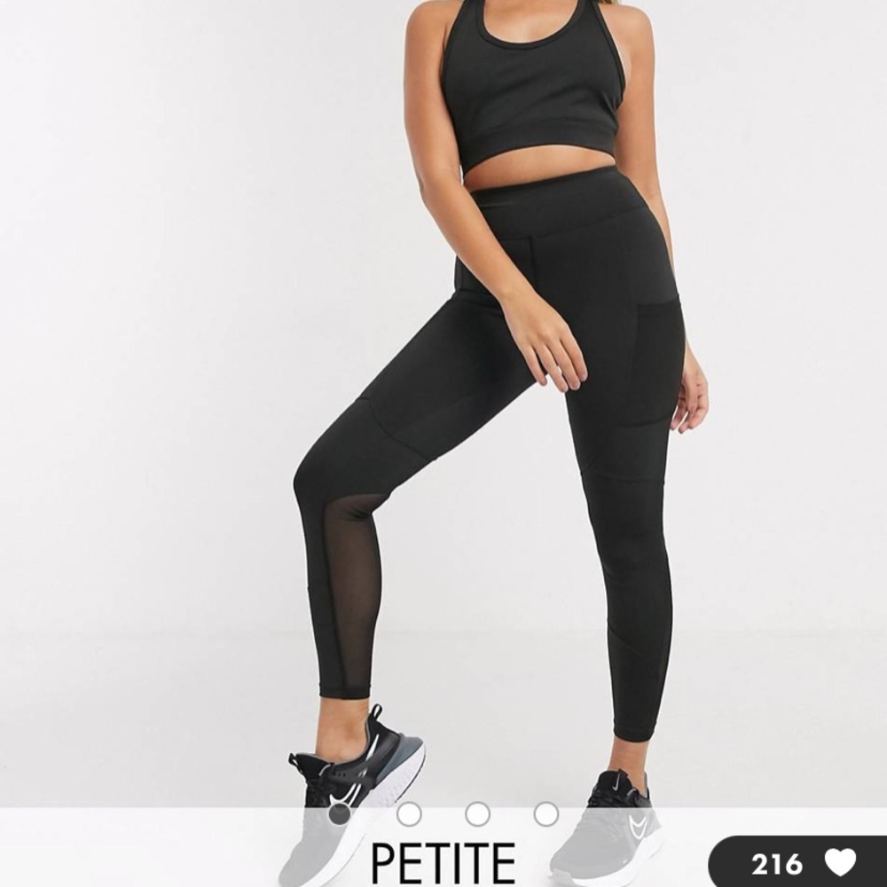 NEW!! NWT! ASOS4505 Petite icon legging with bum-sculpting seam detail & pocket